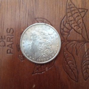 1900 Morgan dollar toned